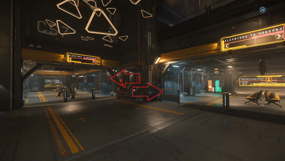 Lorville - Ship elevators 2